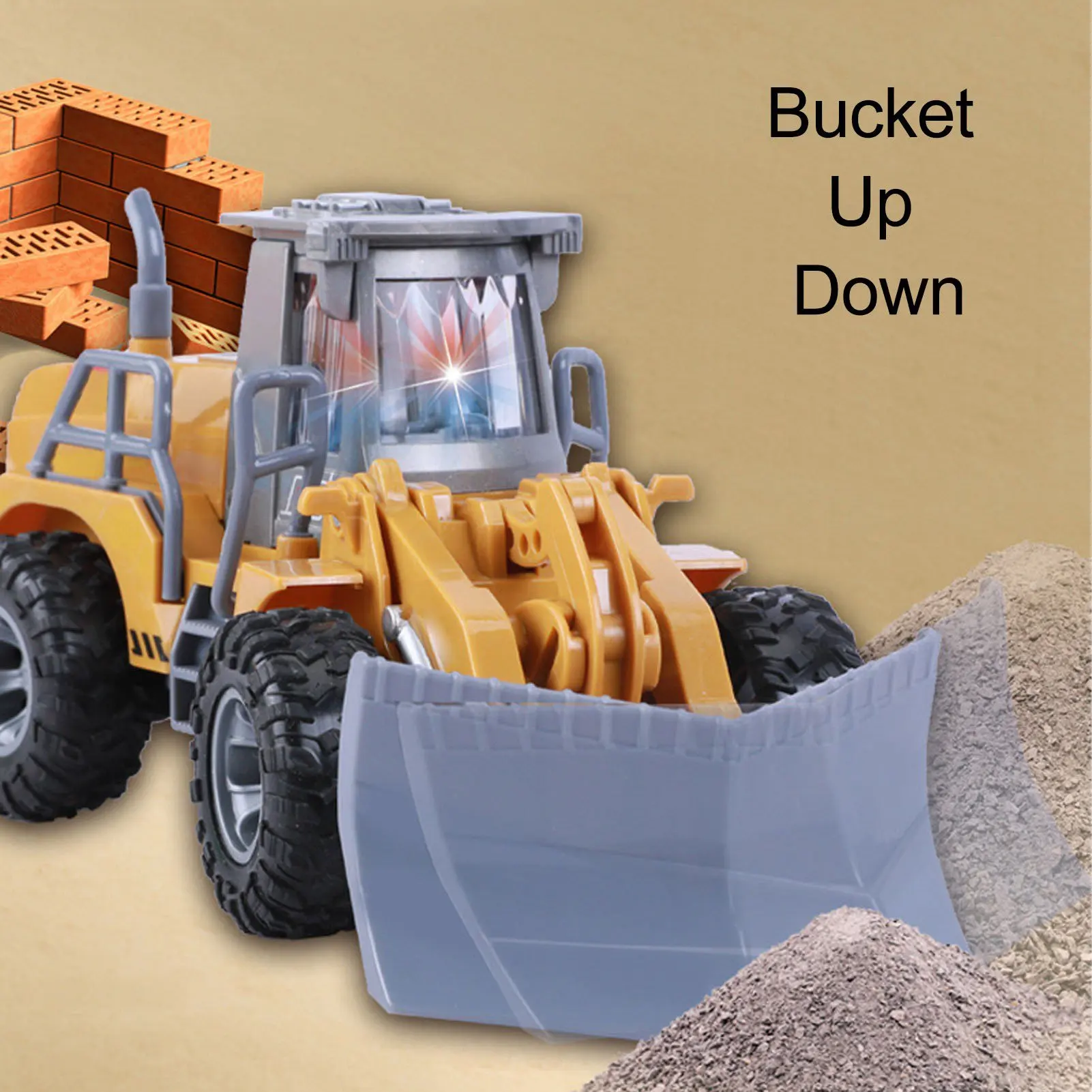 Electric Snow Plow Engineering Car Toy Remote Control Dozer Front Loader Construction Car for Children