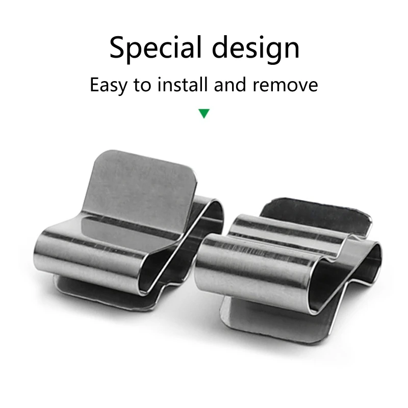 50Pcs Stainless Steel Solar Photovoltaic Cable Clip