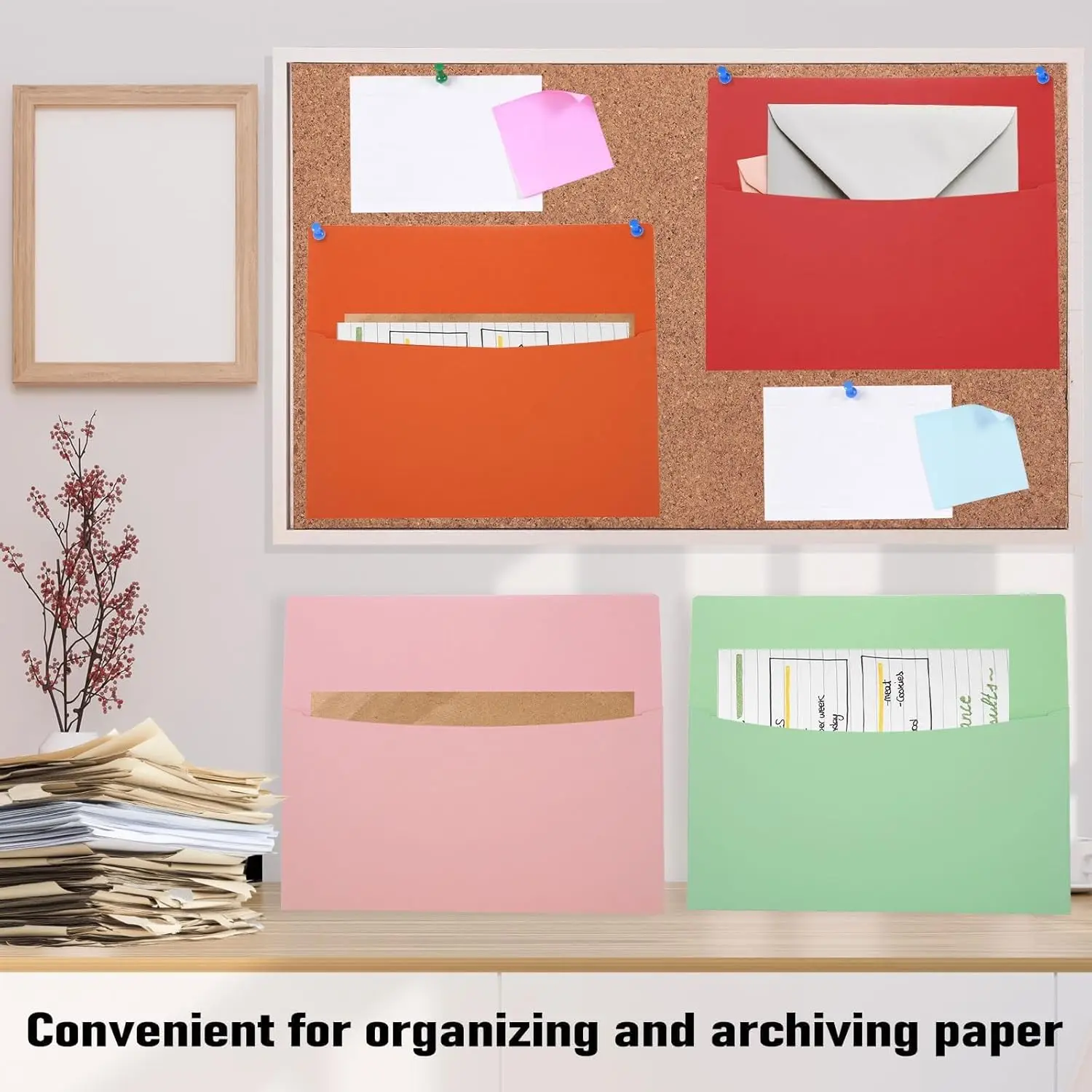 5Pcs Candy Color Big Envelopes Blank Envelopes DIY Multi-function Craft Paper Envelope For Letter Postcards Wedding Invitation