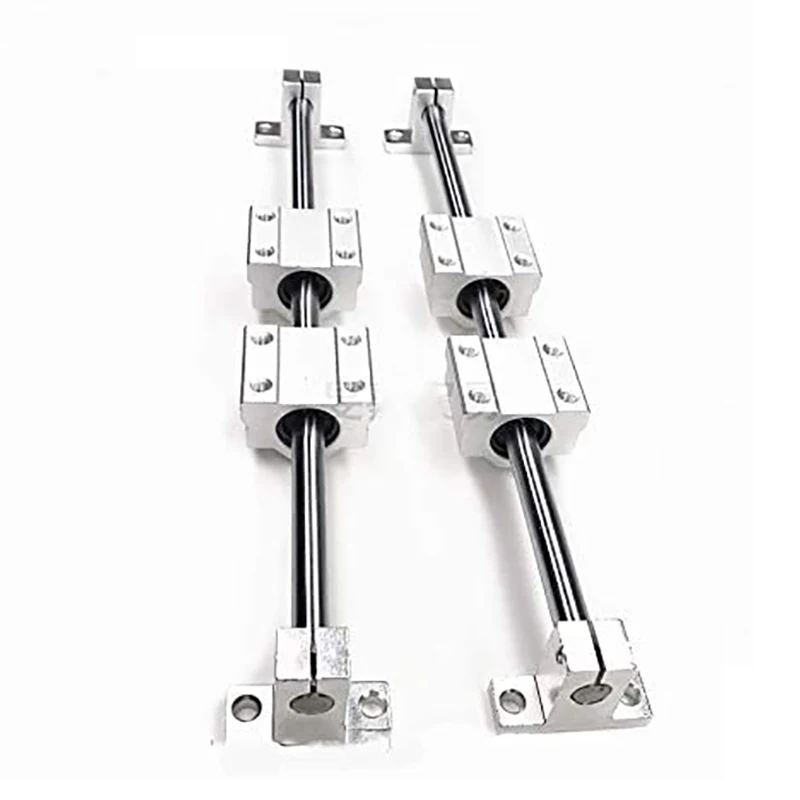 AT77 10 Pieces / Set of Optical Axis Linear Axis OD12mm 400mm + SCS12UU Linear Bearing Seat + SK12 Bearing Support 12mm 400mm