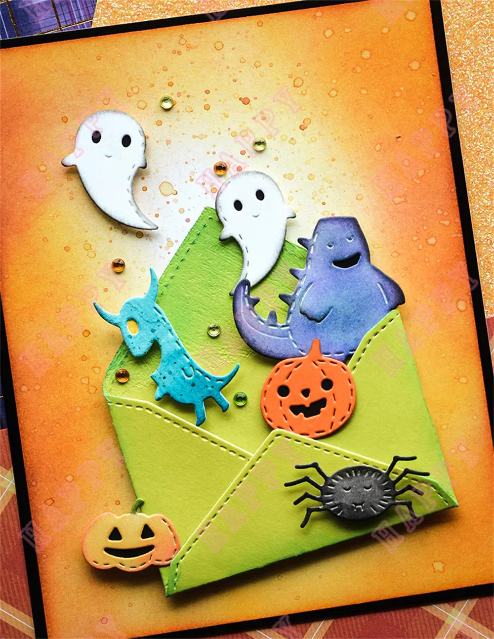 Pumpkin Autumn Branches Metal Cutting Dies Contour Vintage Sentiment DIY Embossing Handmade Scrapbook Diary Album Paper Template