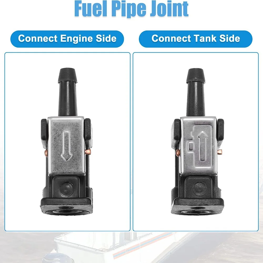Female Fuel Fuel Line Connector Male 5/16 8mm Outboard 1/4 6mm Pipe Adapter Female Hose Motor Boat Accessories for Yamaha image 5