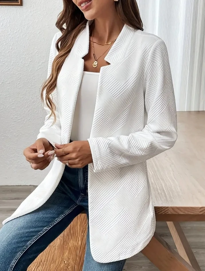 Winter Simple Fashionable Casual and Versatile Suit Cardigan Jacket for Women's