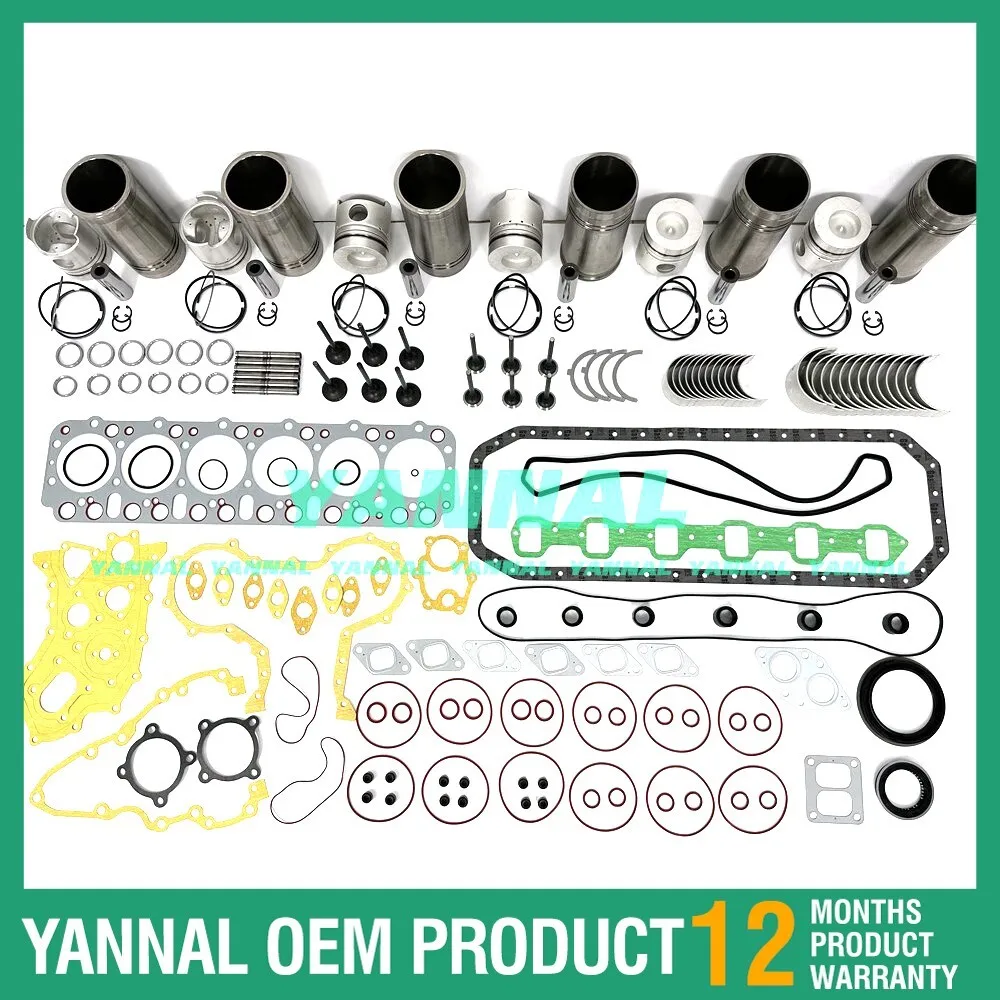 Комплект для капитального ремонта FD6 с набором прокладок, подшипниками и клапанной группой для двигателя Nissan