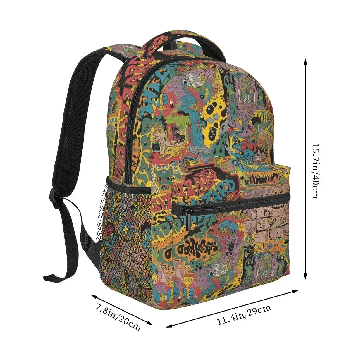 King Gizzard And The Lizard Wizard - Oddments Backpacks Boys Girls Bookbag Children School Bags Cartoon Rucksack Shoulder Bag