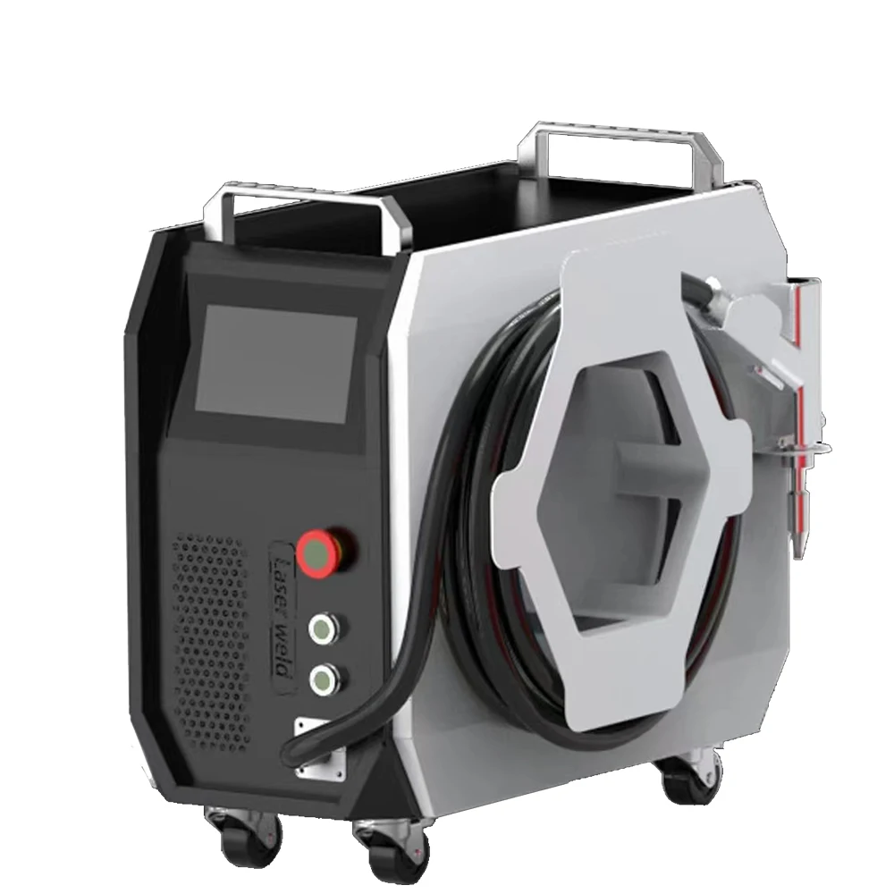 4 in 1 attrezzatura per saldatura laser raffreddata ad aria 1500w nuova saldatrice laser multifunzione per la rimozione e il taglio della ruggine