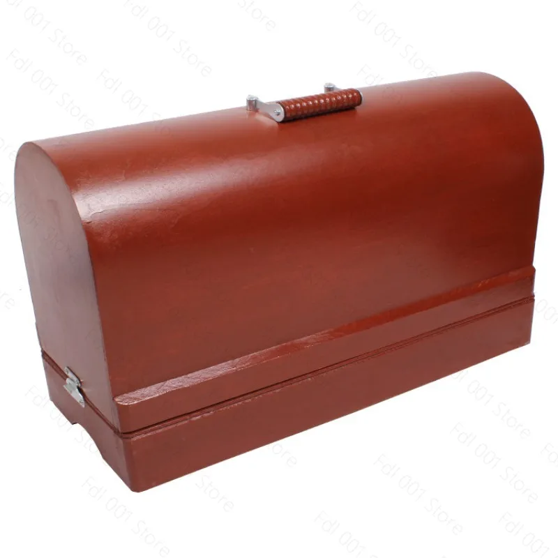 Oldfashioned for Home Sewing Machine Pvc Box Bottom Seat Restoration Portable Desktop Electric Dustproof Box Satchel Storage Box