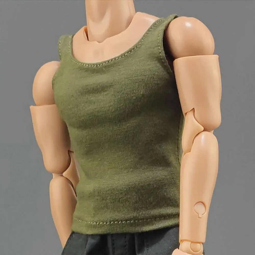 兵士のカジュアルなTシャツ,12インチのミニチュア服,兵士の置物,アクセサリー,1/6