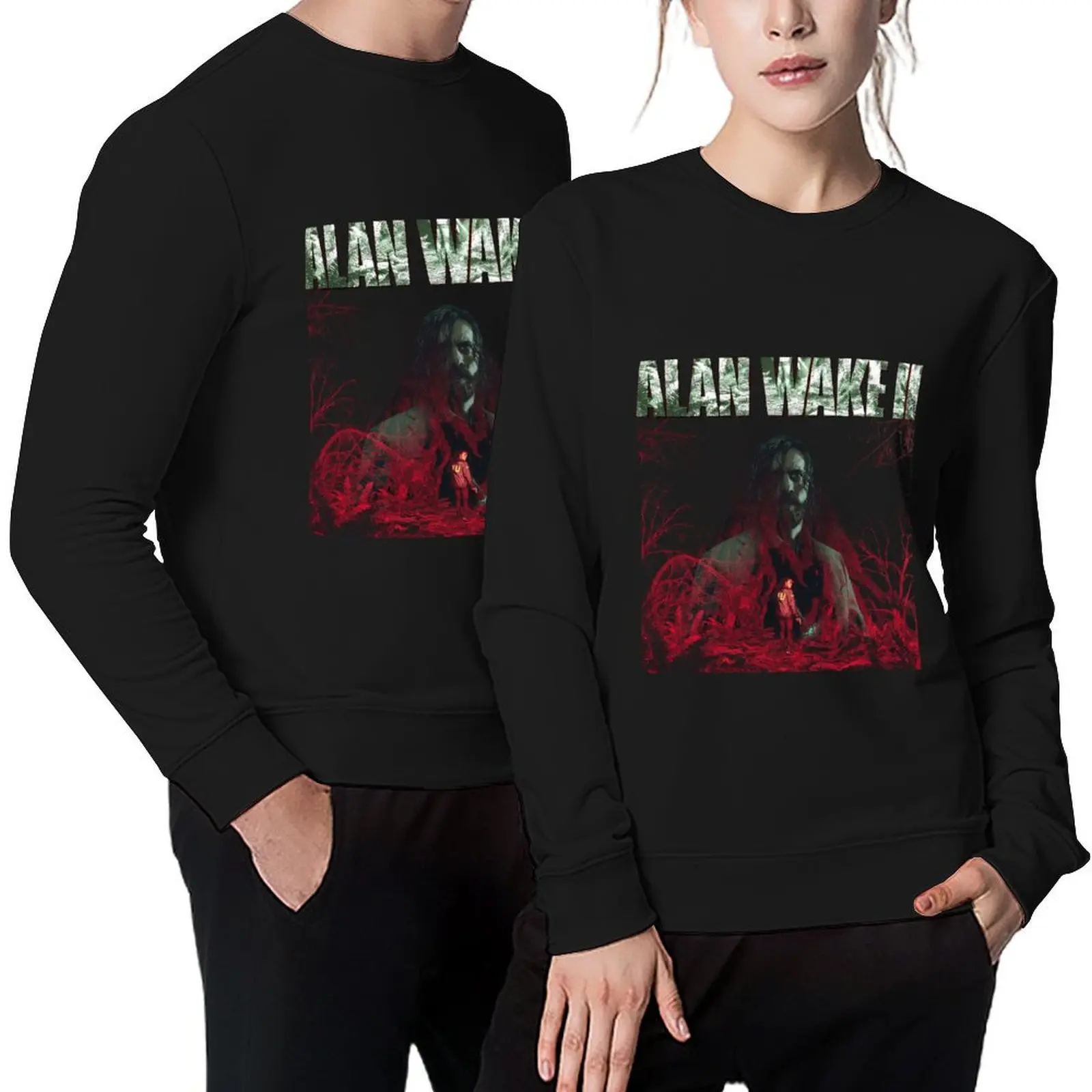 

Alan Wake 2 90s Horror Game Pullover fashion men autumn clothes tracksuit men men's clothes oversize sweatshirts