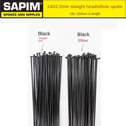 SAPIM leader Spokes14g 2.0MMmountain road bicycle spokes J-bend straightpull Bicycle Spokes with Copper Cap