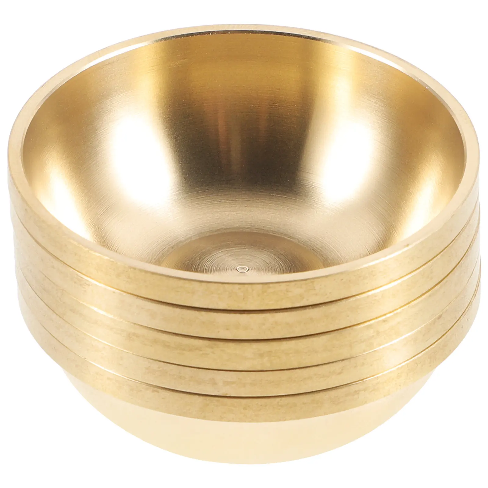 5Pcs Brass Buddhist Offering Bowl Set Vintage Water Cup for Buddha Worship Temple Decoration Home Daily Practice Tibetan