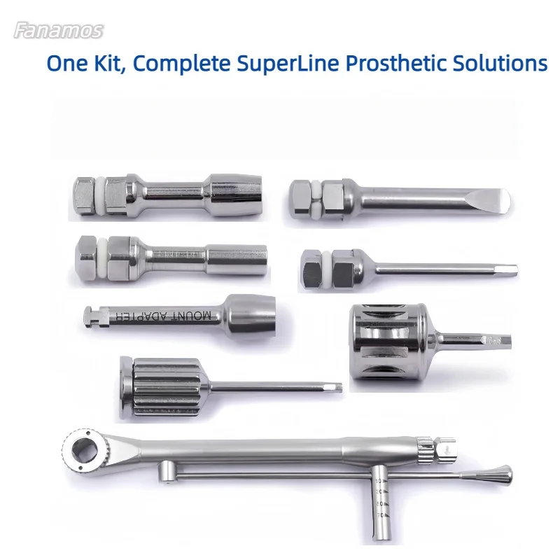 Dentium SuperLine FXS Lab Driver Kit – Micro Hex Drivers & Screw Components for Implant Prosthetic Procedures