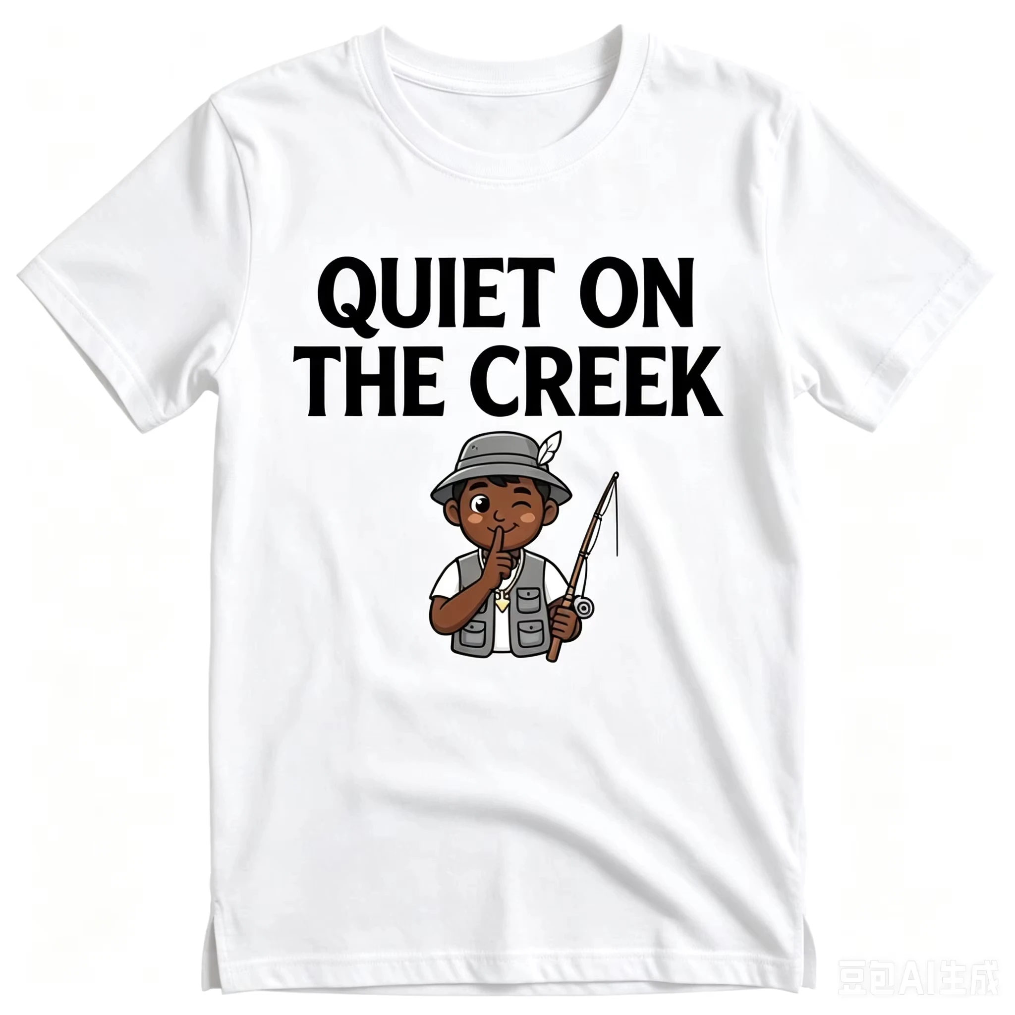 Quiet on The Creek Meme Graphic Fishing 2026 Merch Tshirt Cotton Unisex Men‘s Women's T-Shirt Y2k Popular Fan Tee Streetwear