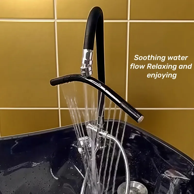 Professional Salon Shampoo Basin Water Circulation Head Treatment Device for Hair Care Special Flushing Tool for Barber Shop