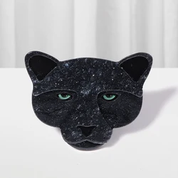 Handmade Cartoon Panthe Corsage Animal Crytal Brooch Acrylic Jewelry For Children Women Bag Collar Jwewlry Accessories Wholesale