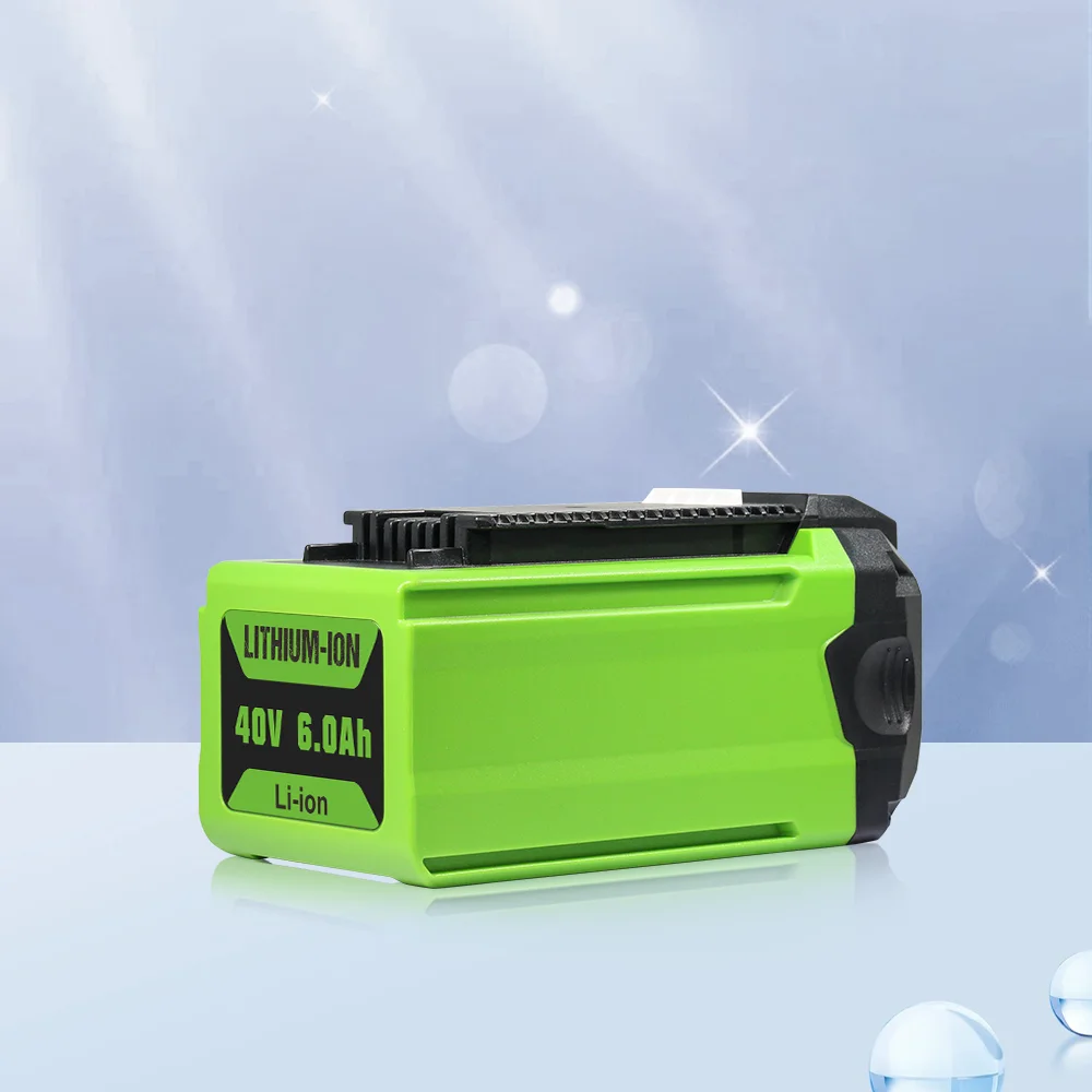 

FOR Greenworks 40V 6Ah Lithium-Ion Battery Power Tool for Electric Gardening And Construction Tool Batteries black