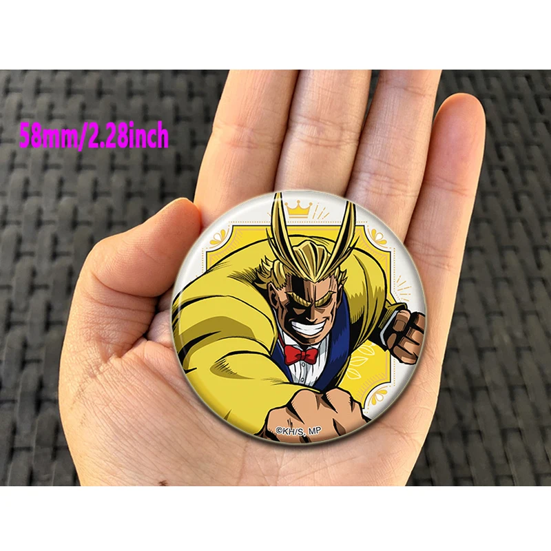 32/44/58Mm Mijn Held Academia Animatie Midoriya Izuku Bakugou Katsuki Broches Pins Cartoon Ronde Badges Rugzak Kleding