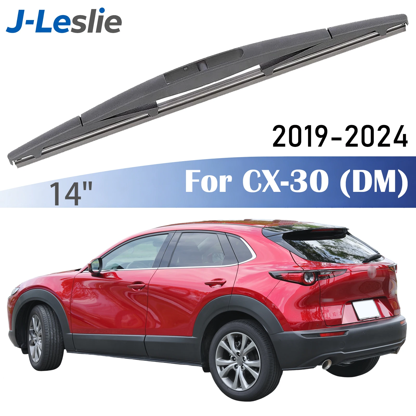 14-Zoll-Heckwischerblatt für Mazda CX-30 CX30 DM 2019-2024 Windschutzscheibenwischer Fensterreiniger Regenbürsten Zubehör scheibenwischer Hinten Heckwischerarm