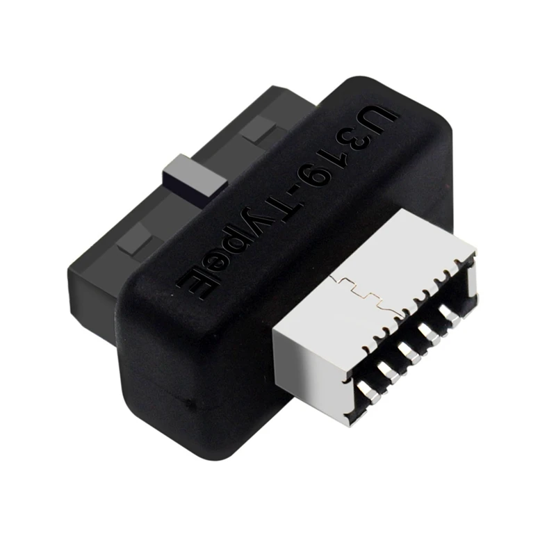 USB Front Panel Adapter USB3.0 19PIN/20Pin To Type-E Female Adapter Internal Vertical Connector For Computer Motherboard Durable
