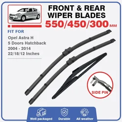 Car Front Rear Wiper Blades Set For Opel Astra H 2004 - 2014 Hatchback GTC Vauxhall Holden Astra Windshield Windscreen Window