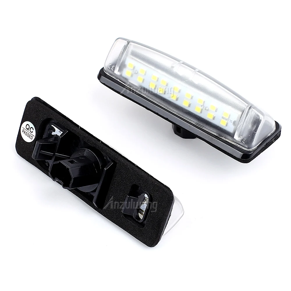 2pcs Number Lights For Toyota Camry/Aurion Avensis Echo For Lexus Is200/300 White LED Number License Plate Light Lamps