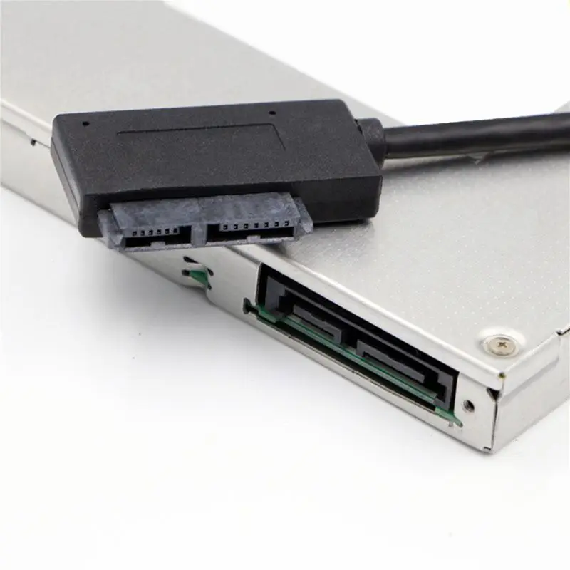 ABRI-3X USB Adapter PC 6P+7P CD DVD Rom SATA To USB 2.0 Converter Slimline Sata 13 Pin Drive Cable For PC Laptop Notebook