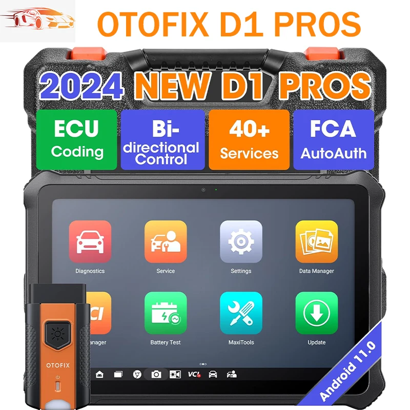 OTOFIX D1 PROS BiDirectional Scan Tool Upgraded of D1 PRO Bluetooth Scanner ECU Coding Diagnostic Scanner Tool FCA 2-Year Update