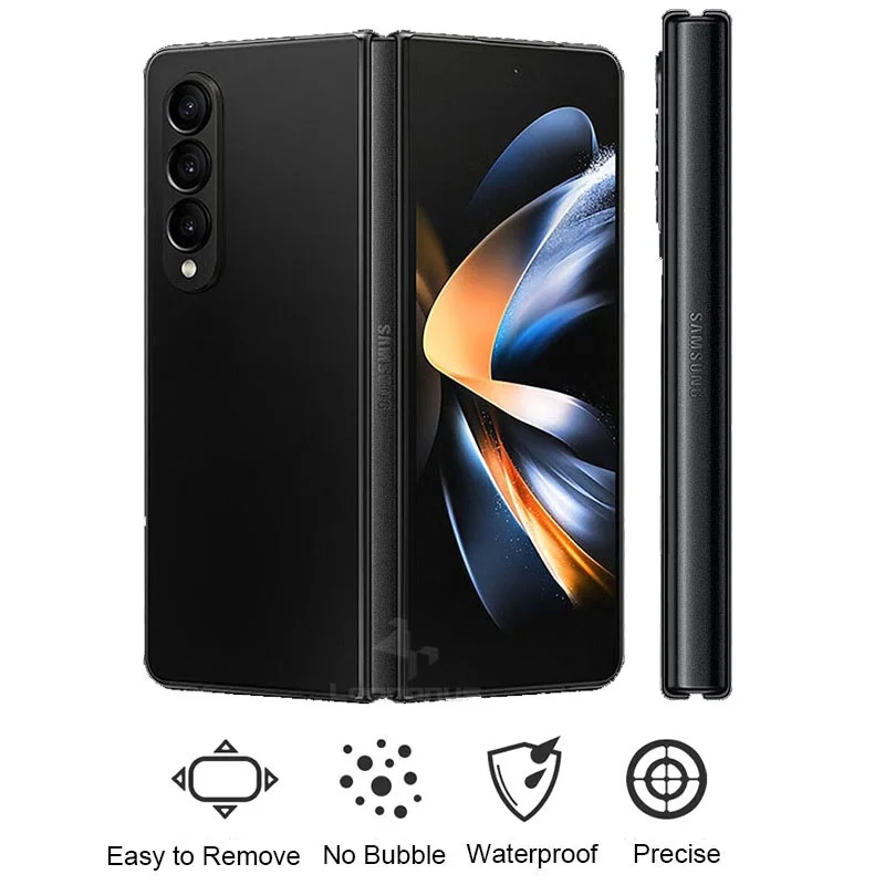 5 pz trasparente smerigliato cerniera pelle Samsung Galaxy Z Fold 6 5 4 3 2 5G cerniera laterale della pelle pellicola protettiva copertura 3M Wrap sticker