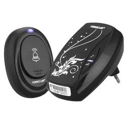 Waterproof Wireless Door Bell Mini Chime Operating At 100M with 36 Melodies 4 Volume Levels & LED Flash