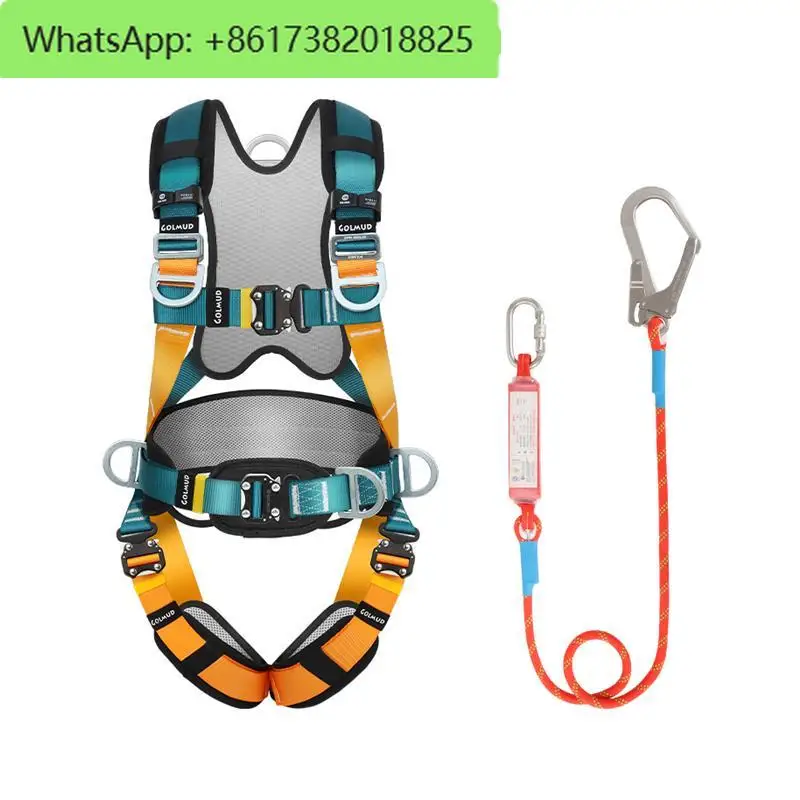 National standard five point anti fall safety belt for high-altitude operations, building fall safety belt five point