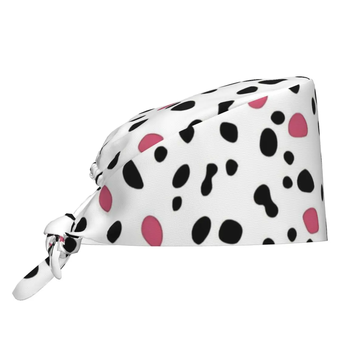 Nurse Hats Dalmatian Pattern Scrub Caps Kawaii Medical Hat For Men Women Holder Long Hair Custom DIY Working Caps