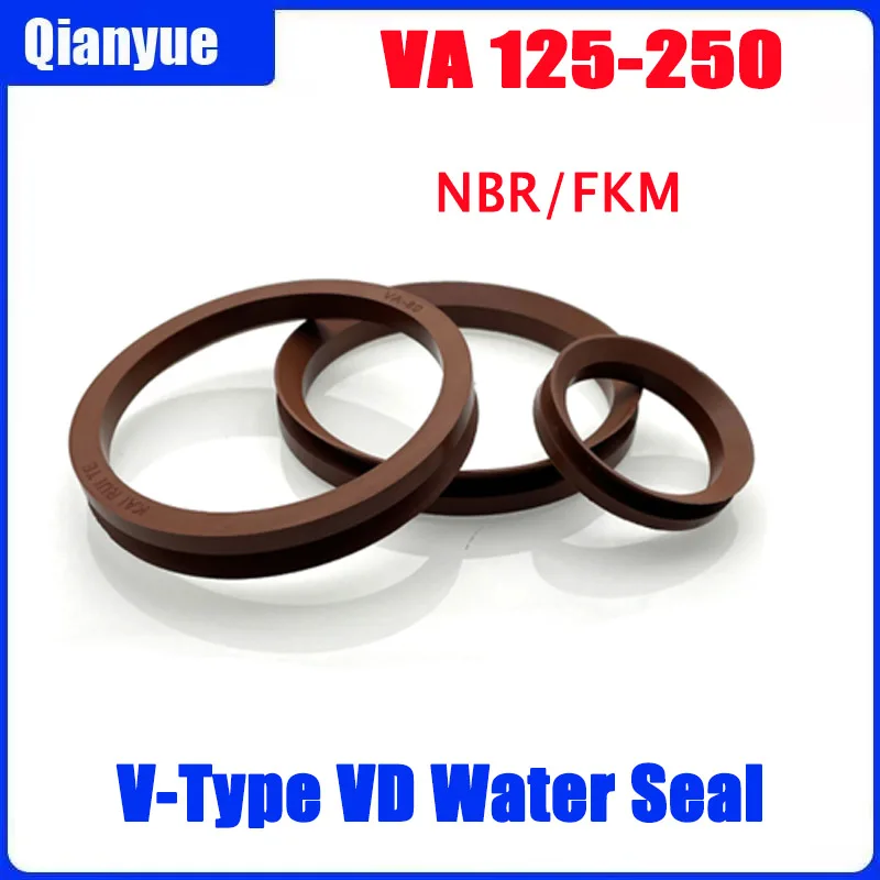 V-Typ VD Wasserdichtung VA125-250A - Gummi-Wellendichtungen für Pumpen/Ventile, NBR/FKM Material (Hohe Verschleißfestigkeit, OEM-Qualität) – Detail 2