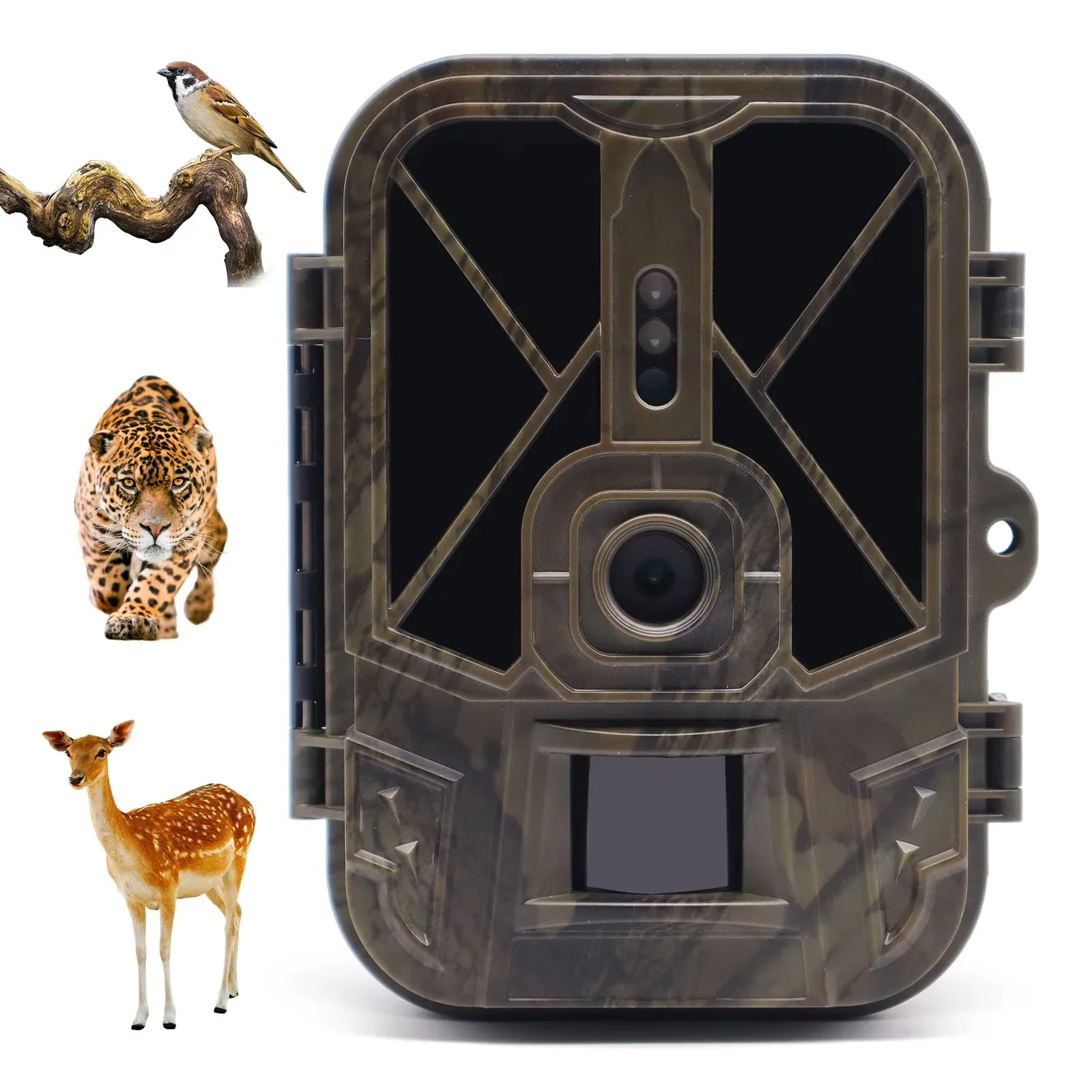 SuntekCam 30MP 4K Wildlife Trail Camera HC940AA geen lithiumbatterij IP65 Nachtzicht Draadloze bewaking Jacht Foto Trapry
