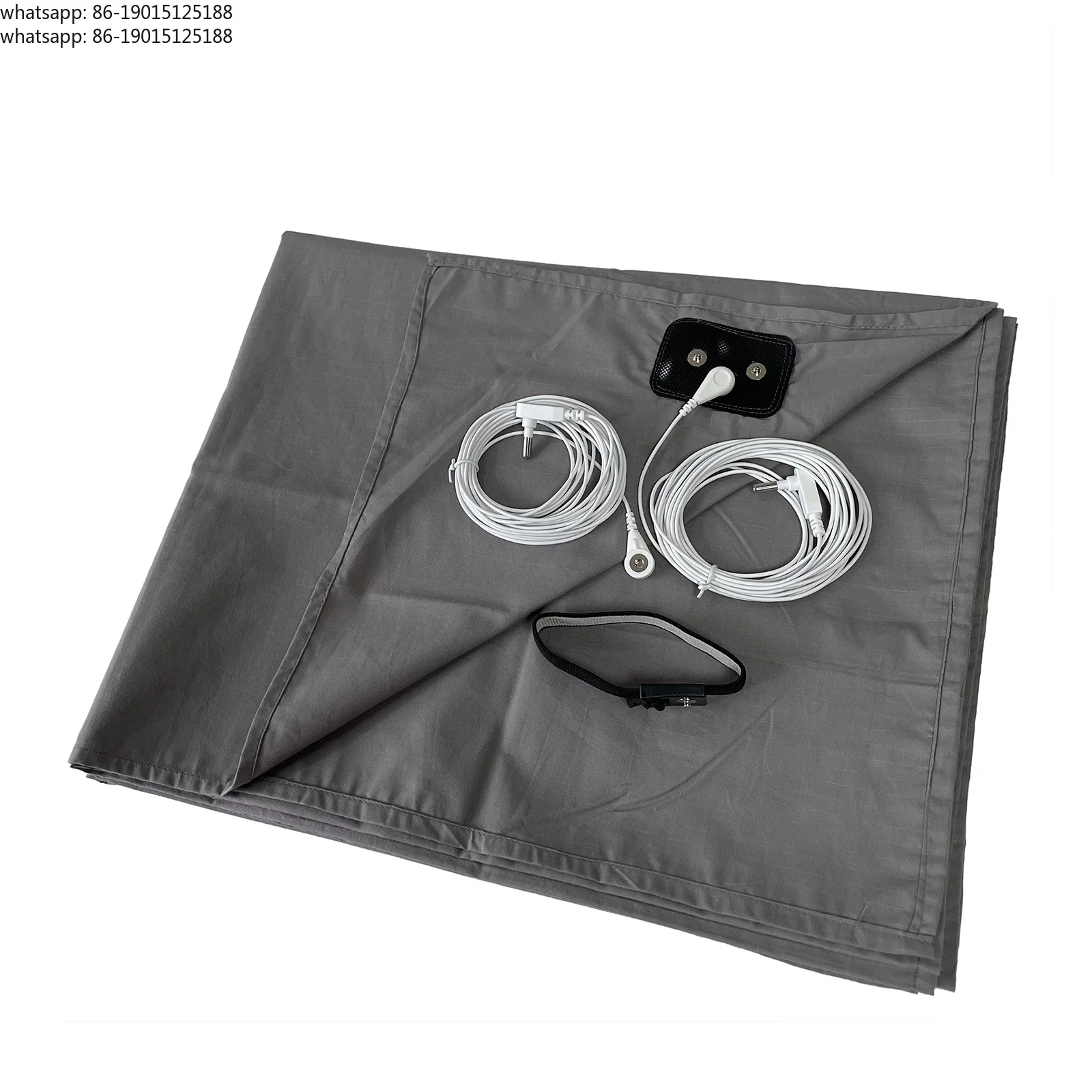 Earthing Plain Bedsheet with Conductive Silver Fiber Antistatic Health Protection Sheet Grounded Release Static