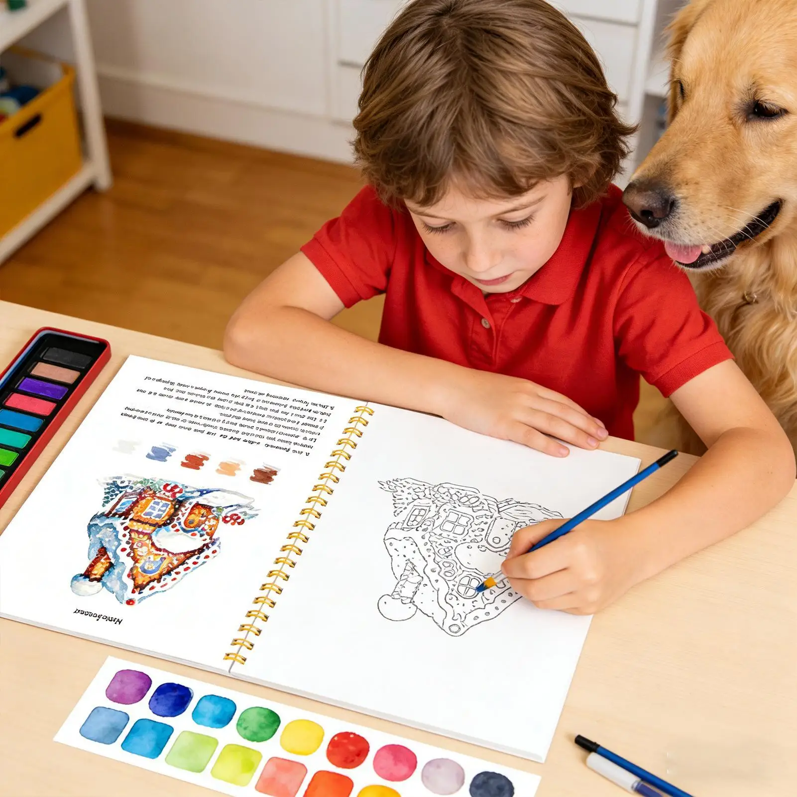 watercolor-books-coloring-craft-supplies-with-paints-watercolor-painting-set-with-brush-for-kids-girls-beginners-journals