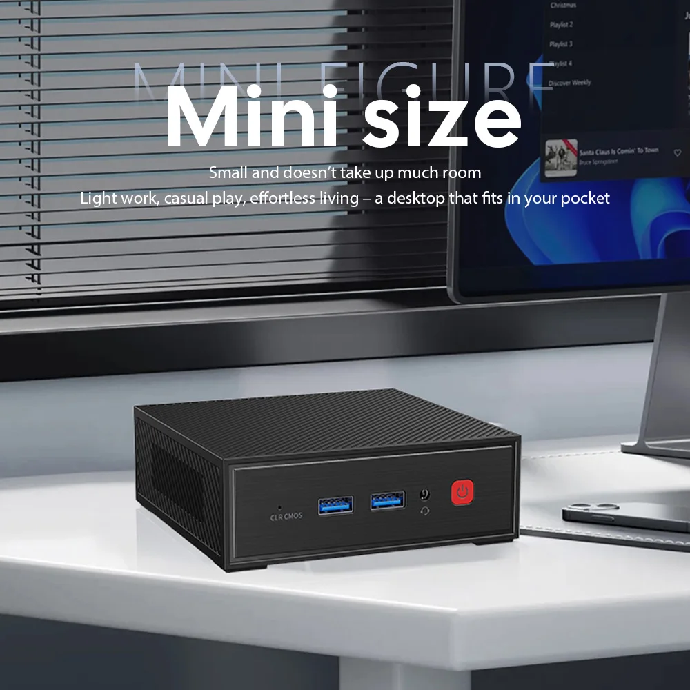 N2 Alder Lake N150 Twin Lake N150 Mini PC DDR4 16 GB 512 GB SSD Windows 11 Pro WiFi BT Computer desktop da ufficio