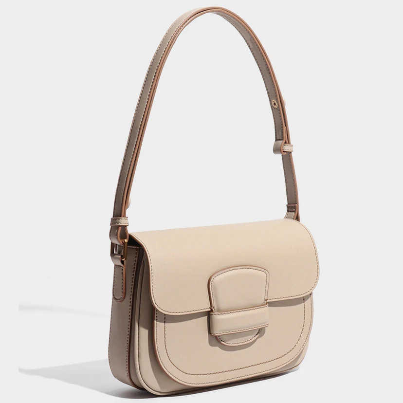 

Сумка-седло из воловьей кожи, новинка 2025, нишевый дизайн, винтажная пригородная сумка из натуральной кожи, модная женская сумка через плечо на одно плечо