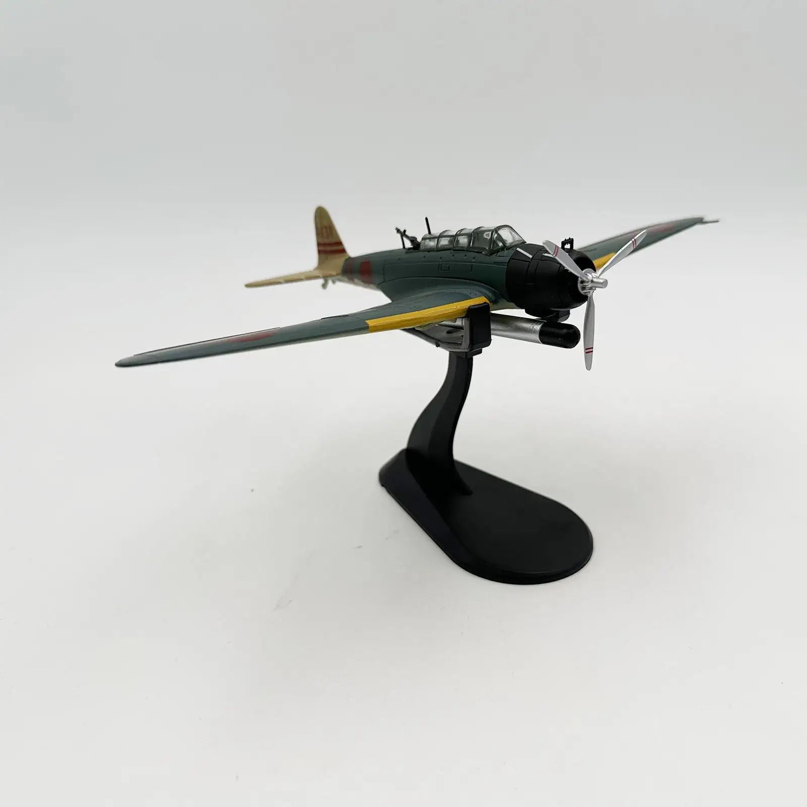 

Fighter Jet Model with Stand Enthusiasts Collections Metal Alloy Airplane Model for Bookshelf Cafes Home Office Tabletop Decor