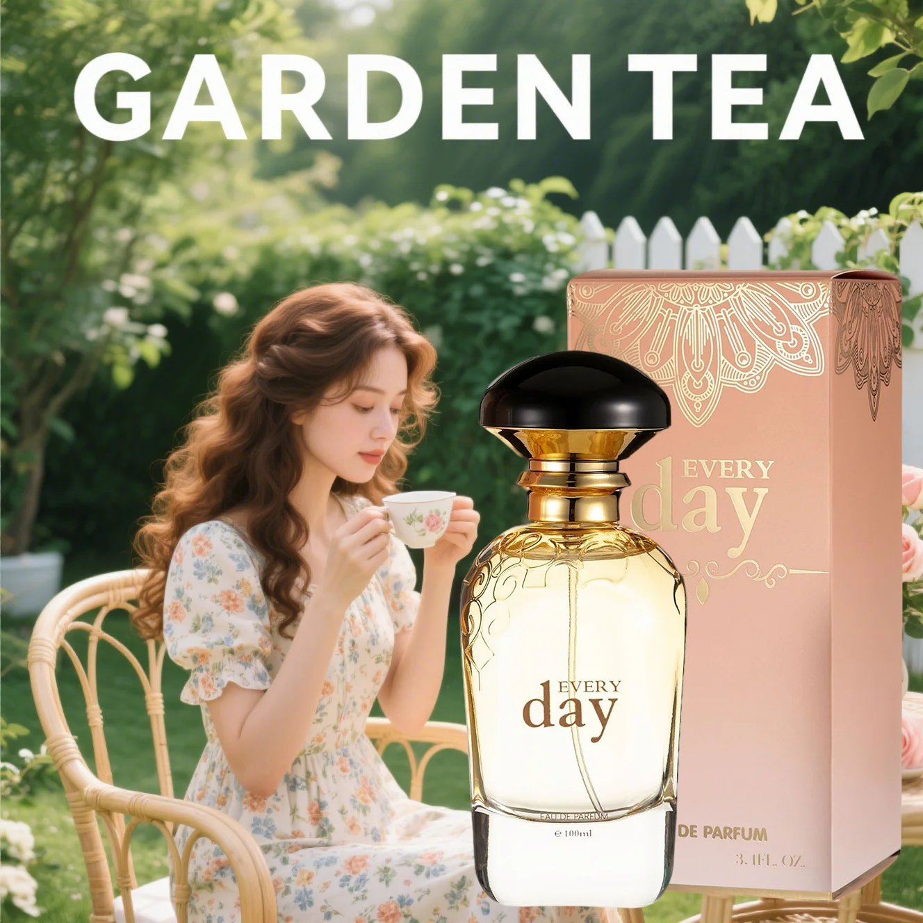 

Perfume for Women, 100ML Spray Perfume with Floral, Fruits, Amber & Vanilla Scents, Long-Lasting, Suitable for Women of All Ages