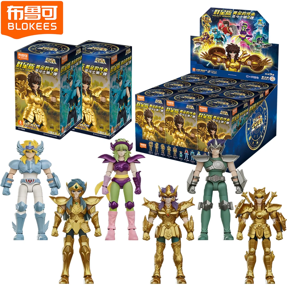 

Оригинальная серия Blokees Saint Seiya Galaxy, версия 2, слепая коробка, игрушки, фигурка в сборе, модель, подарки на день рождения для мальчиков и девочек