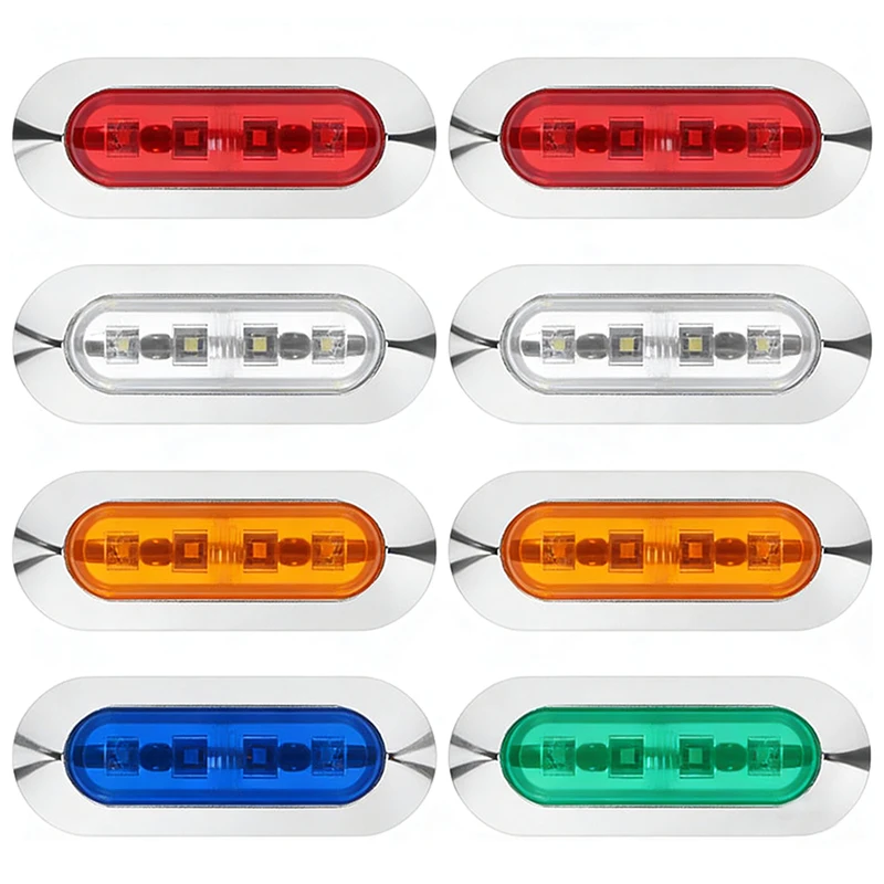 2/3/5PCS 12V-24V Red Green LED Boat Navigation Light Waterproof IP67 Sailing Signal Lamp Marine Yacht Warning Lights Side Marker