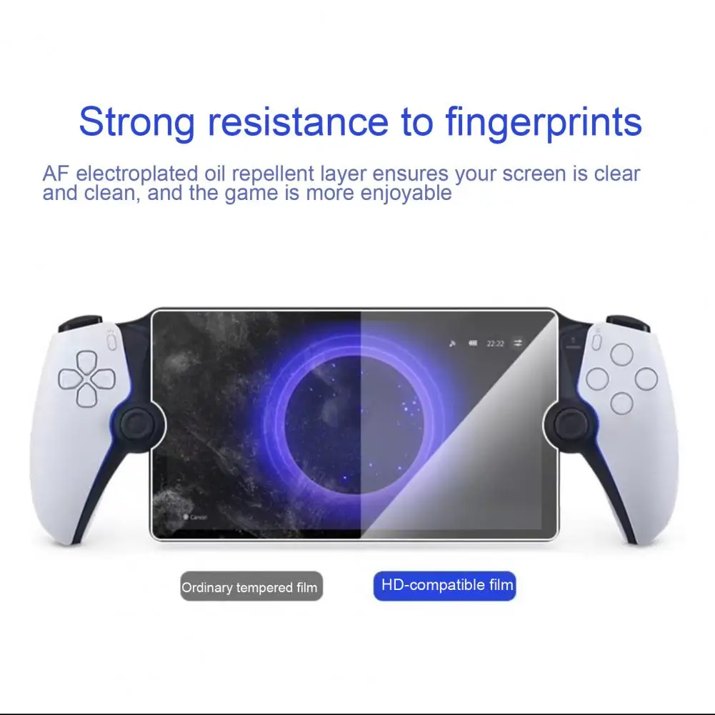 Pelindung layar untuk Ps5 3 buah pelindung layar kaca Tempered untuk Ps5 bebas gelembung antigores Hd kompatibel untuk genggam