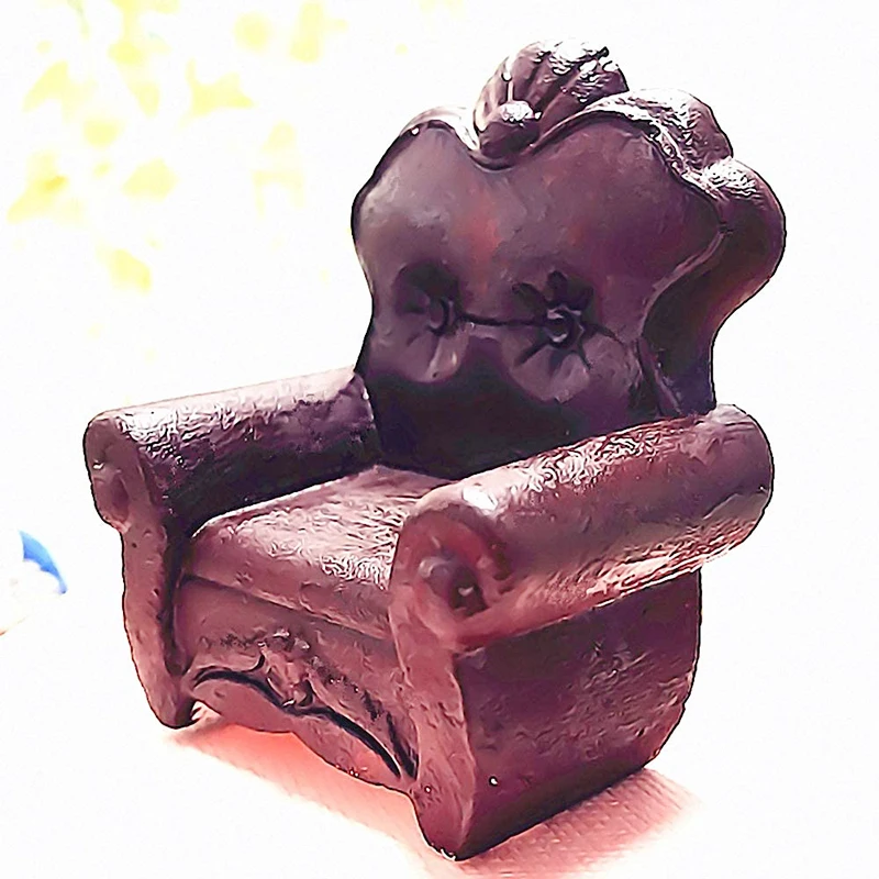 3D Sofa Chair Silicone Mold European Style Furniture Cake Decorating Tools Fondant Chocolate Candy Gum Paste Soap Mould Kitchen