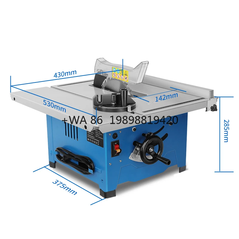 Small Table Saw  for Woodworking  210mm 1800W Wood Cutting