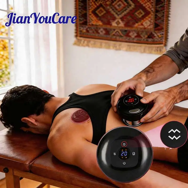 

Intelligent Vacuum Cupping Massage Device Infrared Heating guasha Suction Cups Fat Burning Slimming Physical Fatigue Relief cup