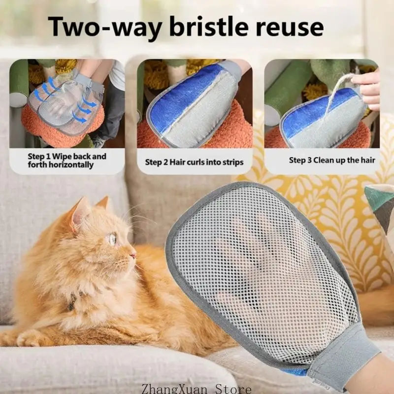 Tragbarer Pflegehandschuh und vielbeiniges Kostümset für Katzen 3XUF – Detail 2