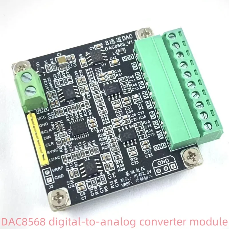 DAC8568 Многоканальный 16-битный высокоточный цифро-аналоговый преобразователь ЦАП с регулируемым выходом SPI в пределах ± 10 В