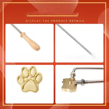 Kůže, dřevo, zakázkové LOGO, branding, mosaz, železo, topné razítko, dort, soukromé zakázkové železné pečetě, svatební hostina, firemní LOGO, DIY 8 nejlepší prodej žehlička na cejchování dřeva - №2