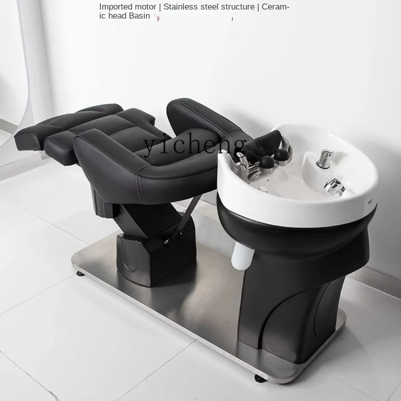 Zc High-End Shampoo Chair Simple Half Lying Deep Basin Massage Couch Haircut for Hair Salon Bed