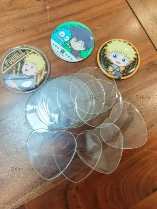 Premium Klare/Laser 5/10/20 Stück 60-83mm Ita Bag Abzeichen-Schutzhüllen Transparente Hochschutz-Pin-Hüllen Anime Abzeichen-Display-Abdeckung – Detail 7